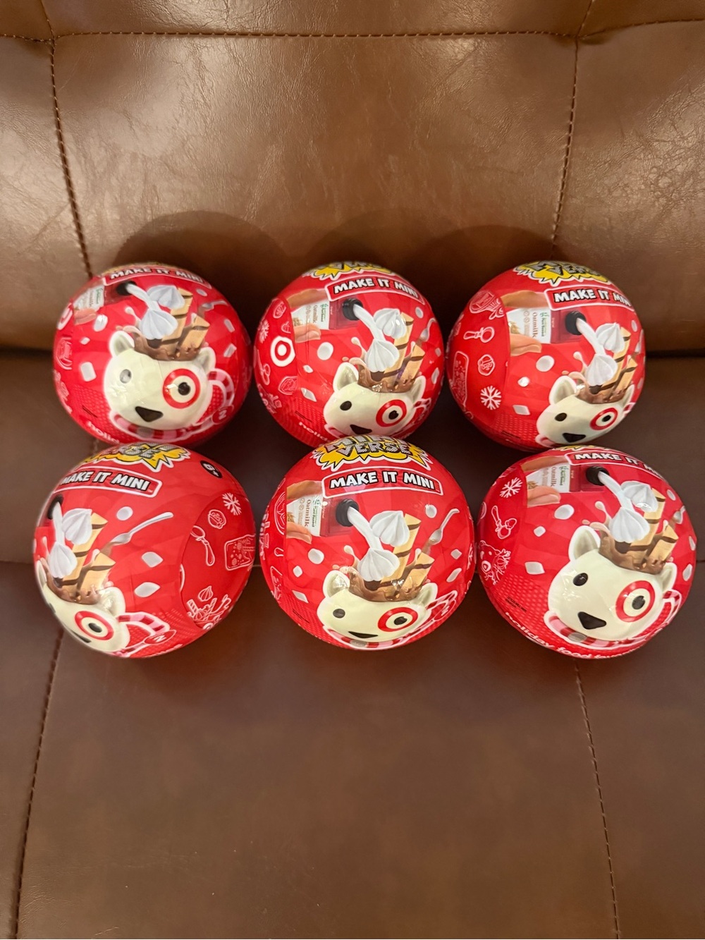 Bundle of 6 MGA Miniverse Make It Mini Target Holiday Food Faves Series 2 - NEW